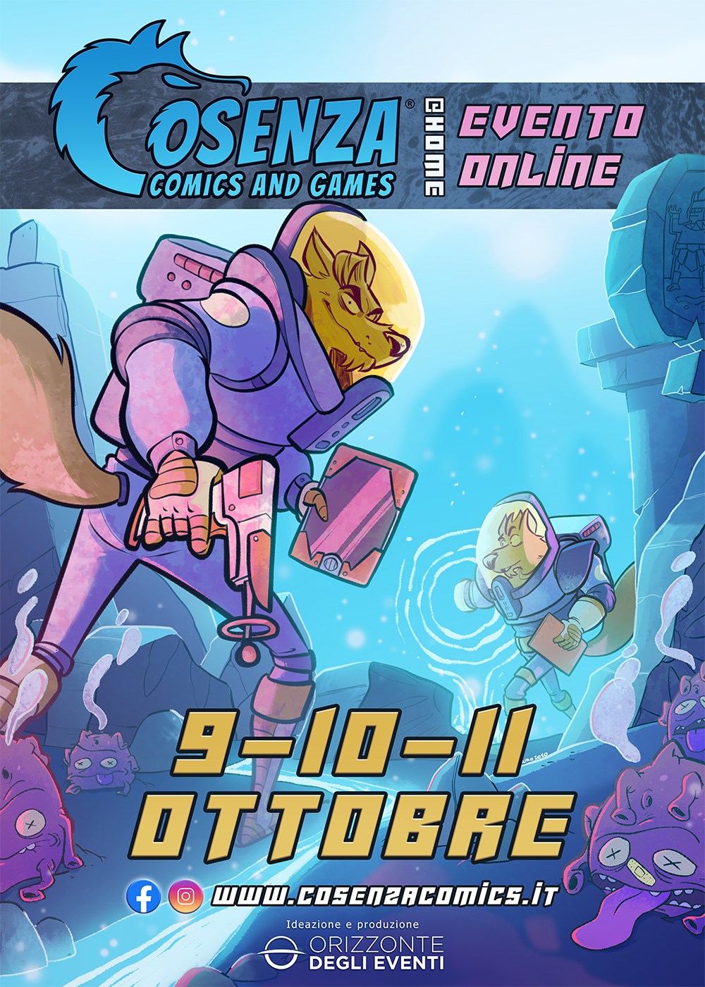 La locandina di Cosenza Comics and Games 2020