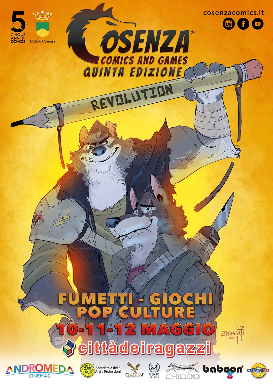 La locandina di Cosenza Comics and Games: Revolution
